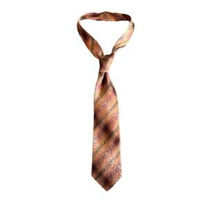 Men’s Van Heusen Tie Orange Striped 59" Long